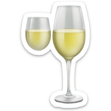 Glass of White wine  sticker