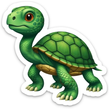 A leg combined with a turtle sticker