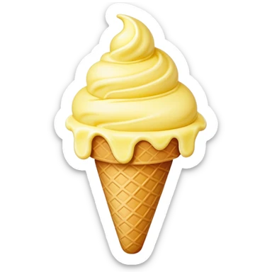 Lemon luxury icecream sticker