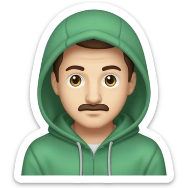 Luigi Mangione wearing hoodie sticker