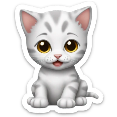 newborn kitten sticker