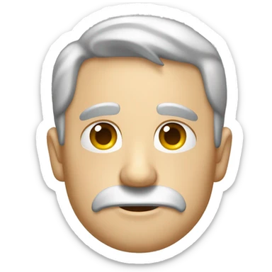 Un hombre que tiene mucho calor y se tira agu en la cabeza sticker