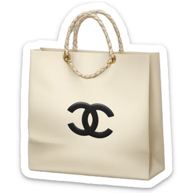 chanel shopping bag sticker