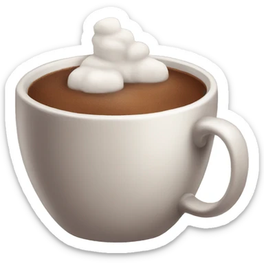 cup of hot coco sticker