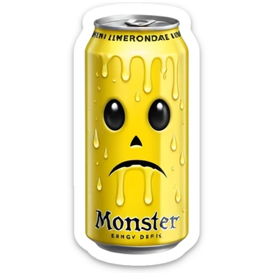 Monster energy drink can the Aussie lemonnade flavour one sticker