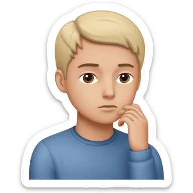 image, where developer think about telling somebody something sticker