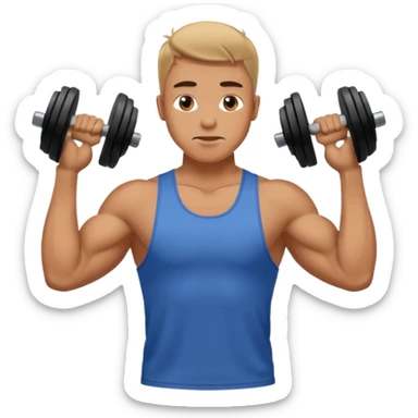 man lifting weights

 sticker