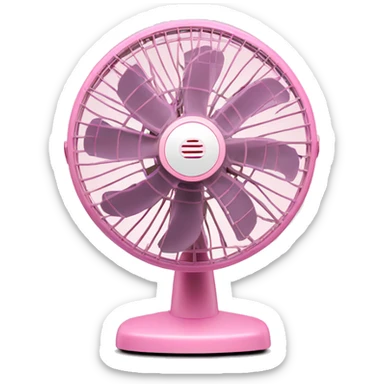 ventilador rosa  sticker