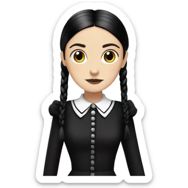 wednesday addams sticker