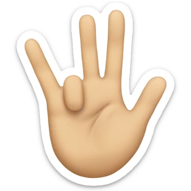 Emoji face making the “looser” hand gesture sticker