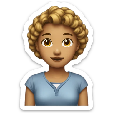 Fille embrasse garçon sticker