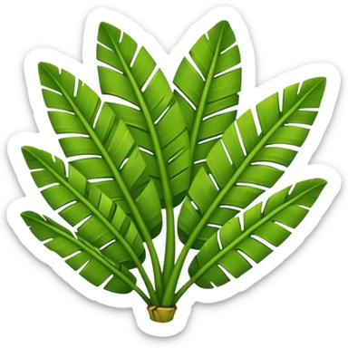 banana leaves sticker