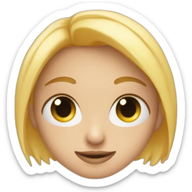 yeux en cœur sticker