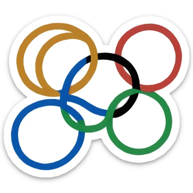 Olympic rings sticker