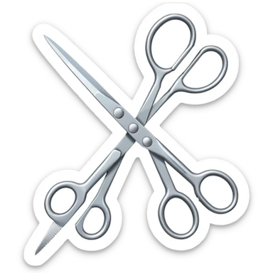 Scissors medical sticker