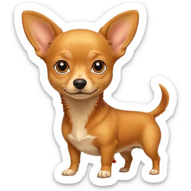 Make a yellow and orange color Chuiwawa mix and dachshund sticker