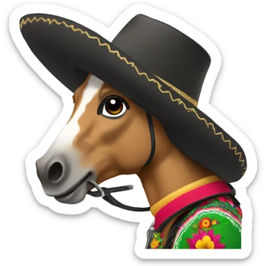 Mexican charro  sticker