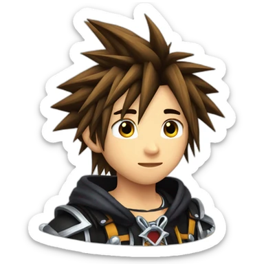 Kingdom hearts sora sticker
