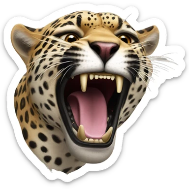 roaring jaguar sticker
