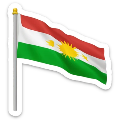 Flag of kurdistan sticker