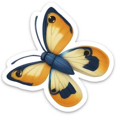 noeud papillon bleu marine sticker