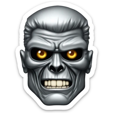 Terminator t800 troll face sticker