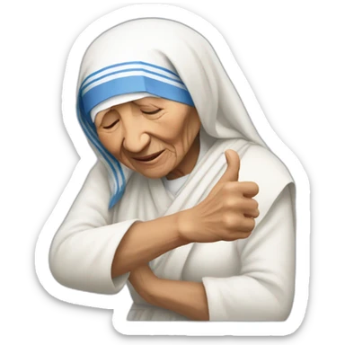 mother teresa who does a dab sticker