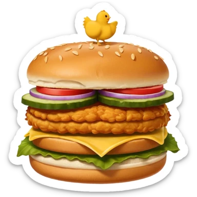 Chick-fil-a chicken sandwich sticker