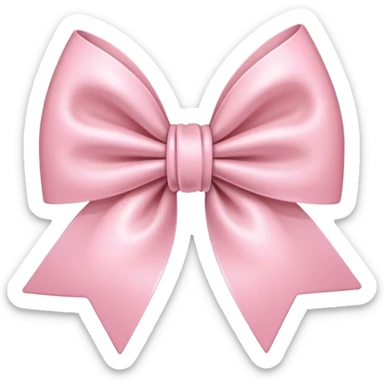 light pink coquette bow sticker