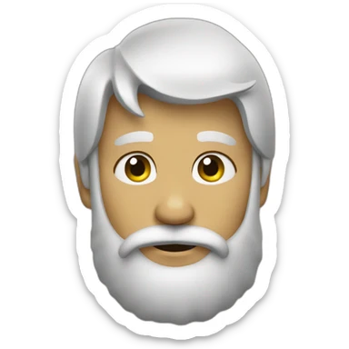 hipi calvo barbudo sticker