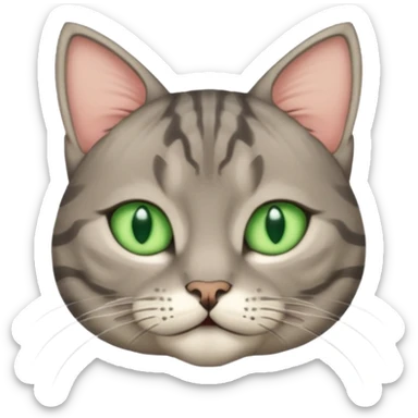 scottish cat with ears folded down sticker