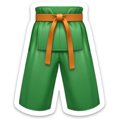 Green karate belt sticker