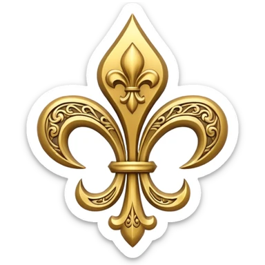 fleur-de-lis sticker