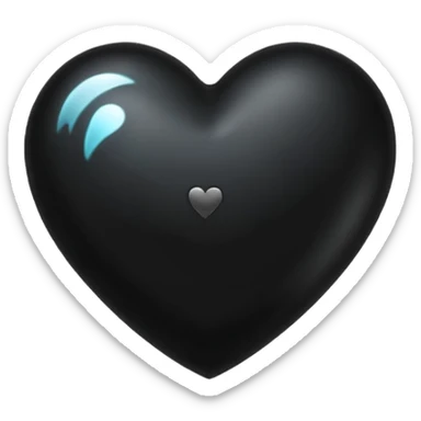a emoji of a black hearth with inside txt"zinjectra" sticker