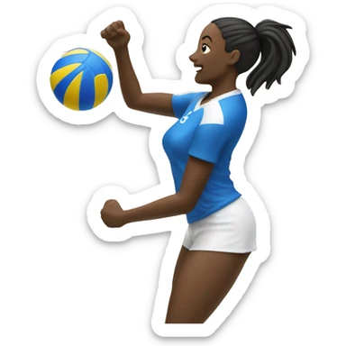 Joueuse de volley  sticker