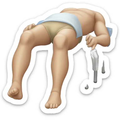 When knee surgery is tomorrow sticker