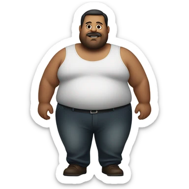 Big fat man sticker