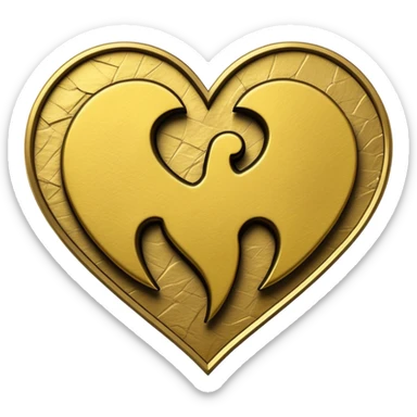 Wu-Tang Clan symbol combined with a heart sticker