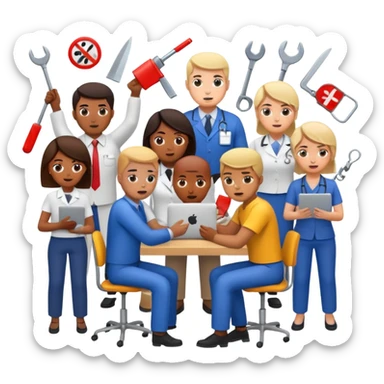 work place accident sticker