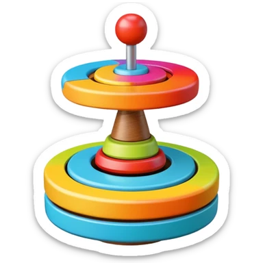 Trompo de juguete sticker