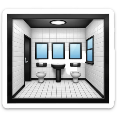 SCHOOL BATHROOM sticker