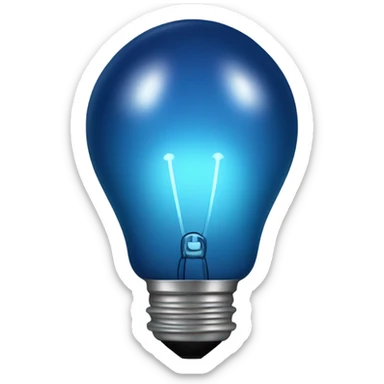 navi blue bulb sticker