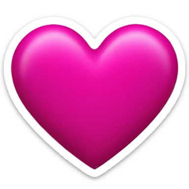 Magenta heart  sticker