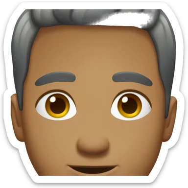 male, olive, skin, short hair, middle part hair sticker