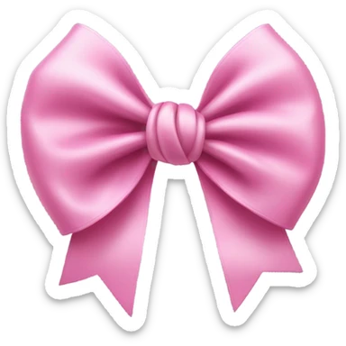 pink bow sticker