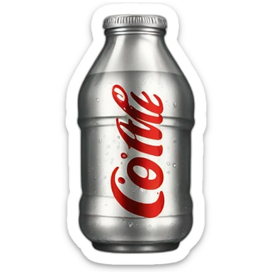 Vintage glass Diet coke sticker