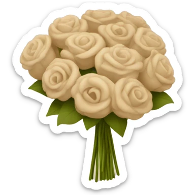 beige boquet sticker