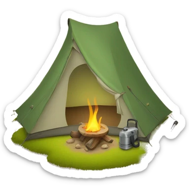 Camping sticker
