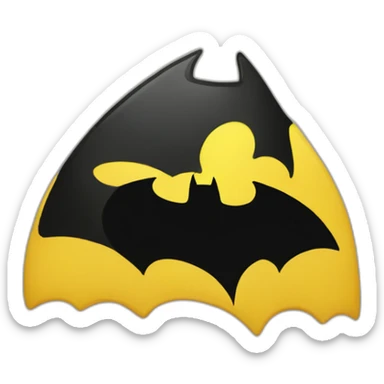 Batman logo yellow sticker