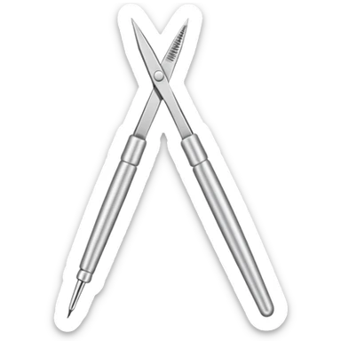 Tweezers for eyebrows sticker